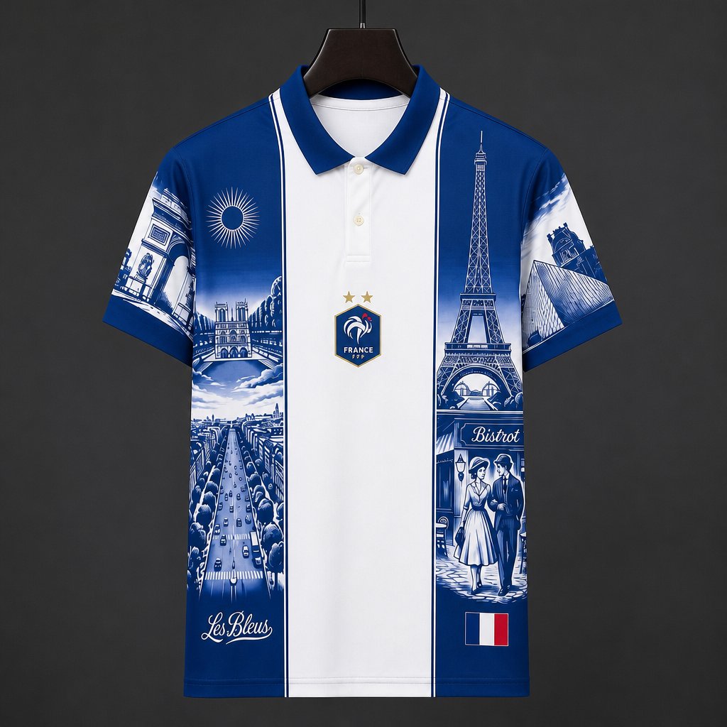 2026 France Paris Special Edition Polo Collar Jersey